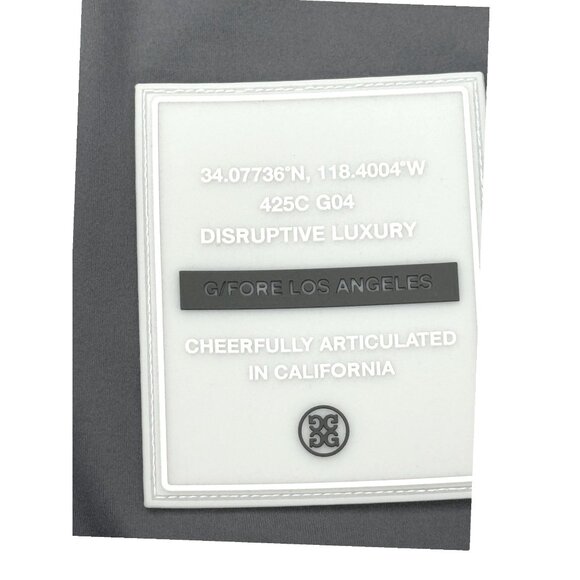 G/FORE Men Tonal Floral Weather Resistant Repeller Jacket Charcoal M NWOT - Picture 8 of 9